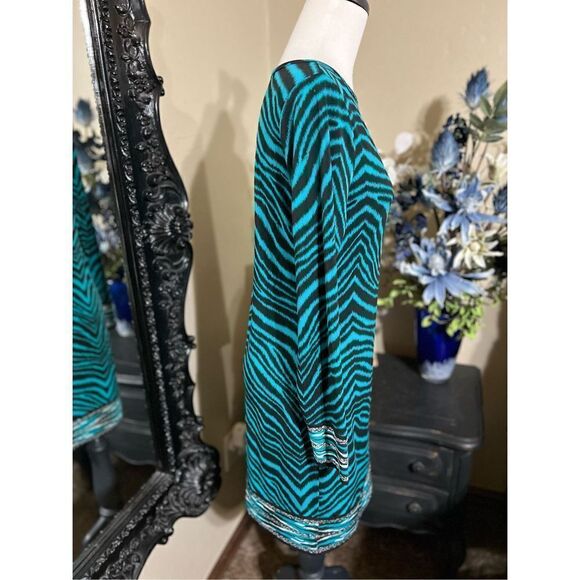 MICHAEL Michael Kors Long Sleeve Animal Print Shift Dress Size Small - Picture 2 of 4